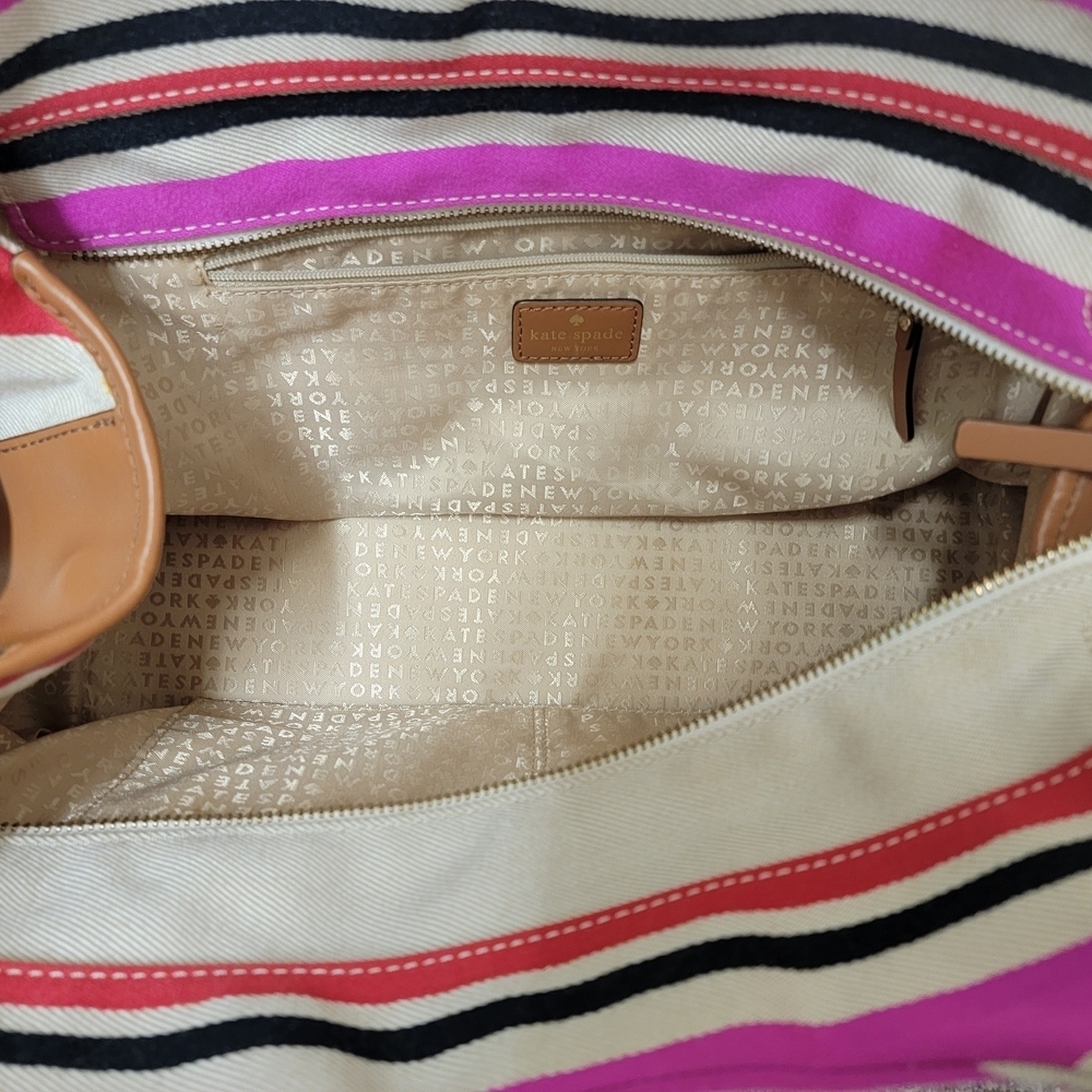 Kate Spade Stevie Oak Island Striped Womens Tote Bag - Picture 8 of 13